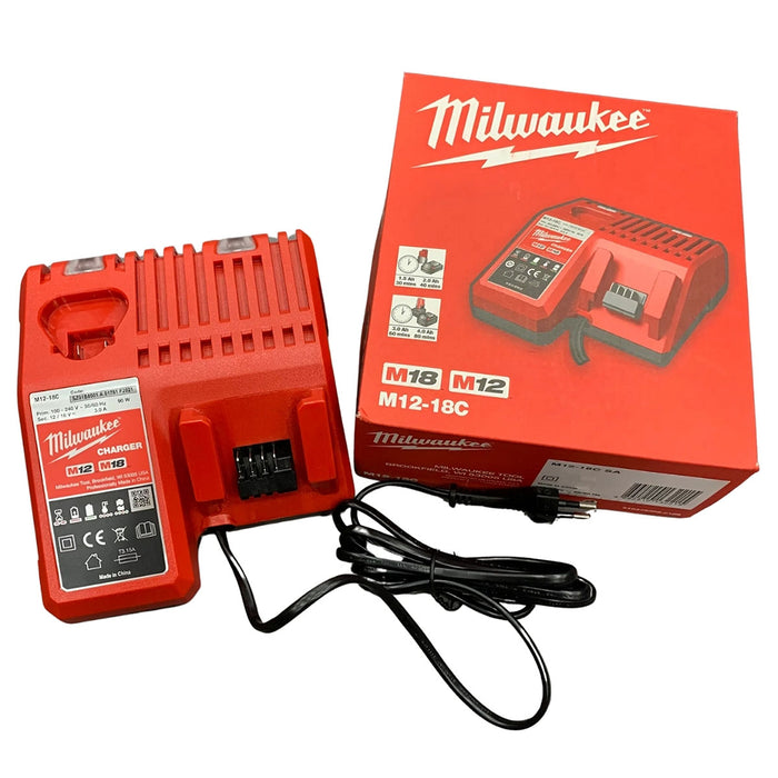Đế sạc tiêu chuẩn Milwaukee M12-18C dùng cho Pin 18V và Pin 12V