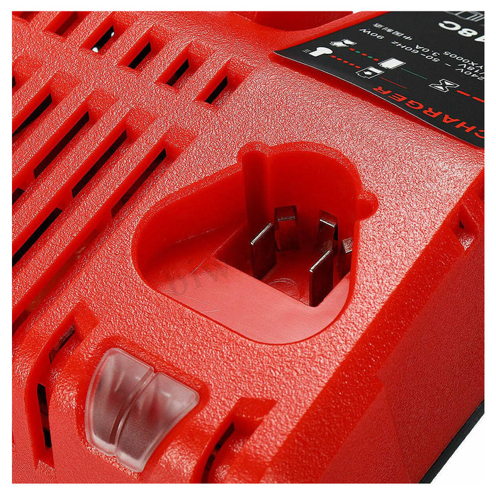 Đế sạc tiêu chuẩn Milwaukee M12-18C dùng cho Pin 18V và Pin 12V