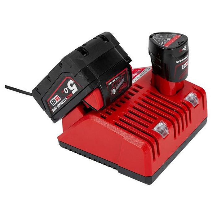 Đế sạc tiêu chuẩn Milwaukee M12-18C dùng cho Pin 18V và Pin 12V