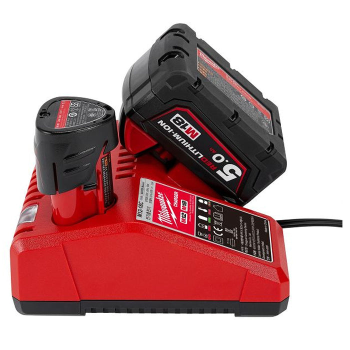 Đế sạc tiêu chuẩn Milwaukee M12-18C dùng cho Pin 18V và Pin 12V