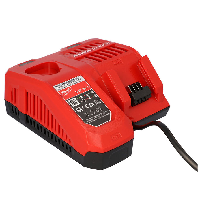 Đế sạc nhanh Rapid Charge Milwaukee M12-18FC dùng cho Pin 18V và Pin 12V