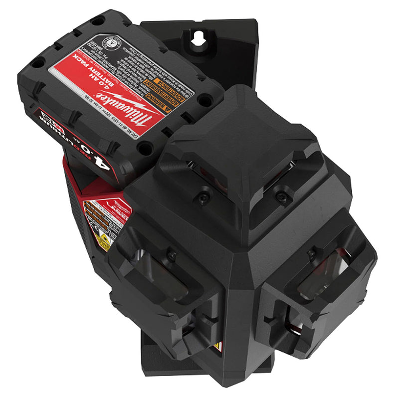 Máy cân mực Laser 3 tia xanh Milwaukee M12 3PL dùng Pin 12V, phạm vi hiển thị 38m