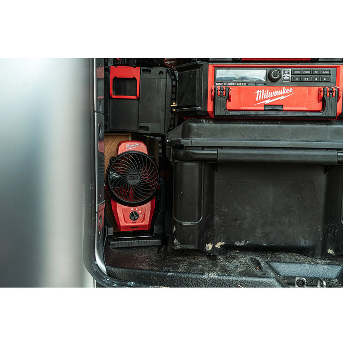 Quạt làm mát Milwaukee M12 AF dùng Pin 12V, đường kính cánh quạt 150mm