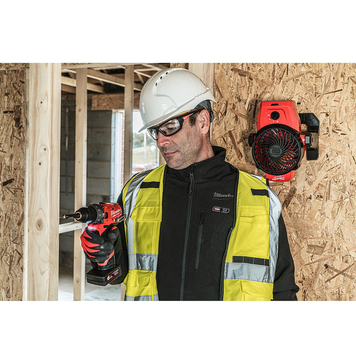 Quạt làm mát Milwaukee M12 AF dùng Pin 12V, đường kính cánh quạt 150mm