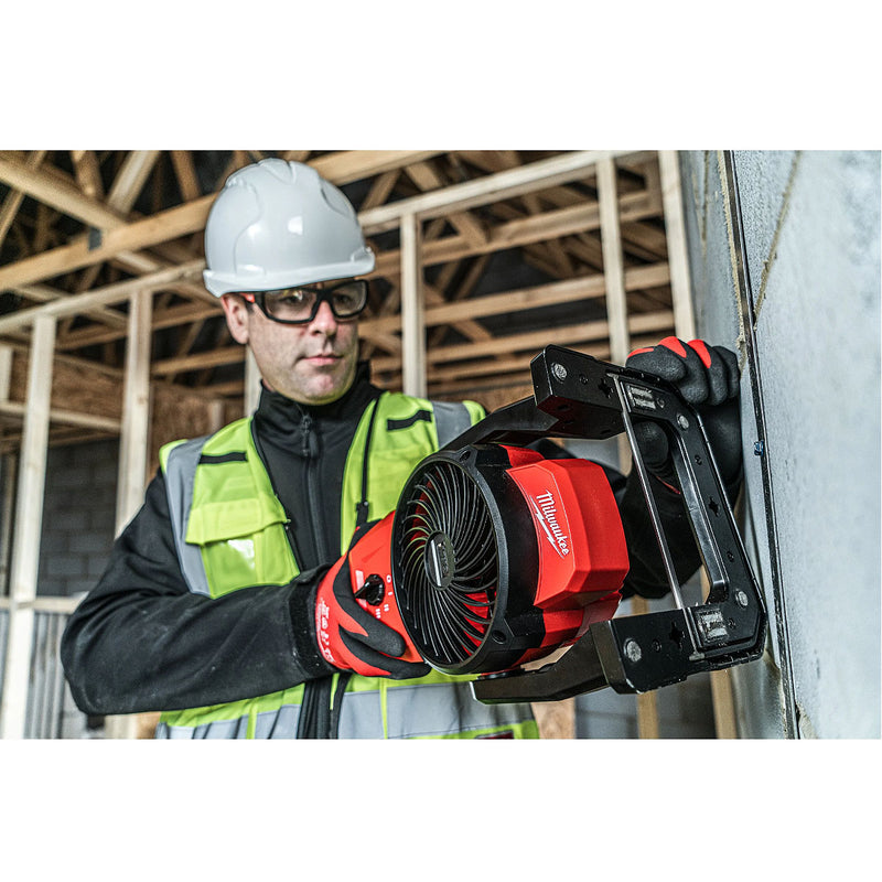 Quạt làm mát Milwaukee M12 AF dùng Pin 12V, đường kính cánh quạt 150mm