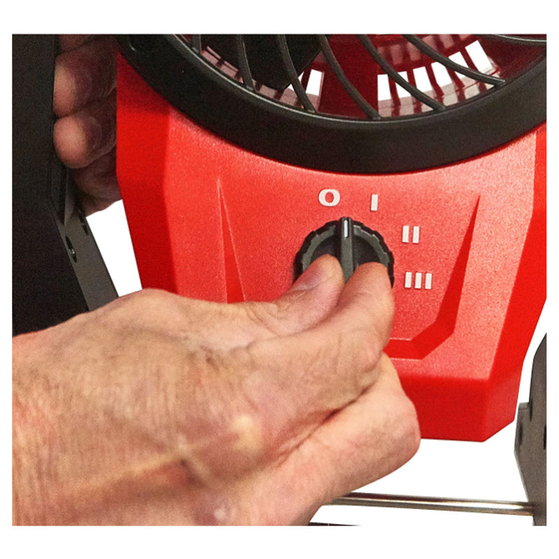 Quạt làm mát Milwaukee M12 AF dùng Pin 12V, đường kính cánh quạt 150mm