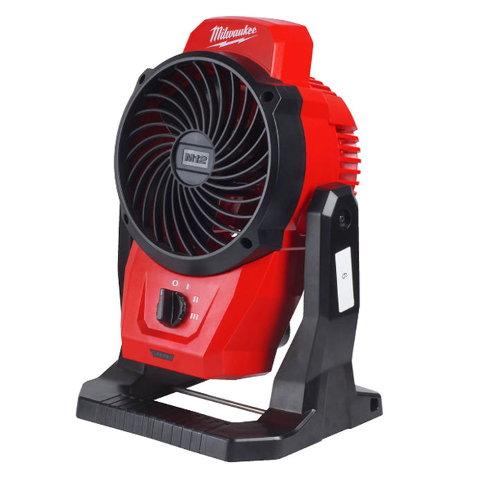 Quạt làm mát Milwaukee M12 AF dùng Pin 12V, đường kính cánh quạt 150mm
