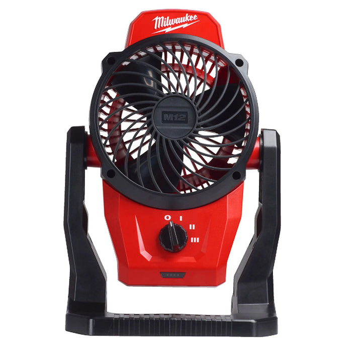 Quạt làm mát Milwaukee M12 AF dùng Pin 12V, đường kính cánh quạt 150mm