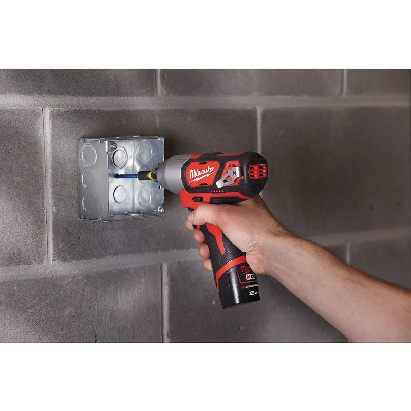 Máy vặn vít Milwaukee M12 BID dùng Pin 12V, đuôi lục giác 6.35mm (1/4 inch)