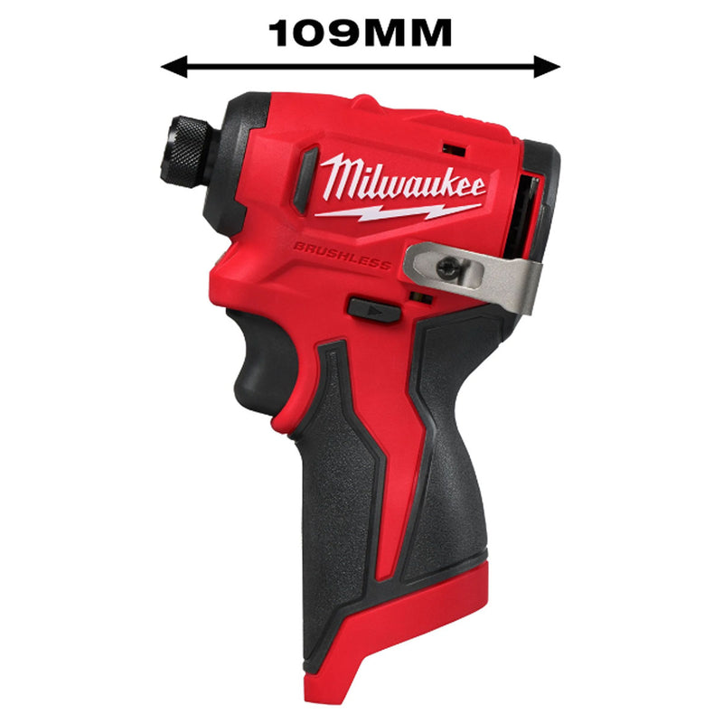 Máy vặn vít Milwaukee M12 BLIDRC dùng Pin 12V, đuôi lục giác 6.35mm (1/4 inch)