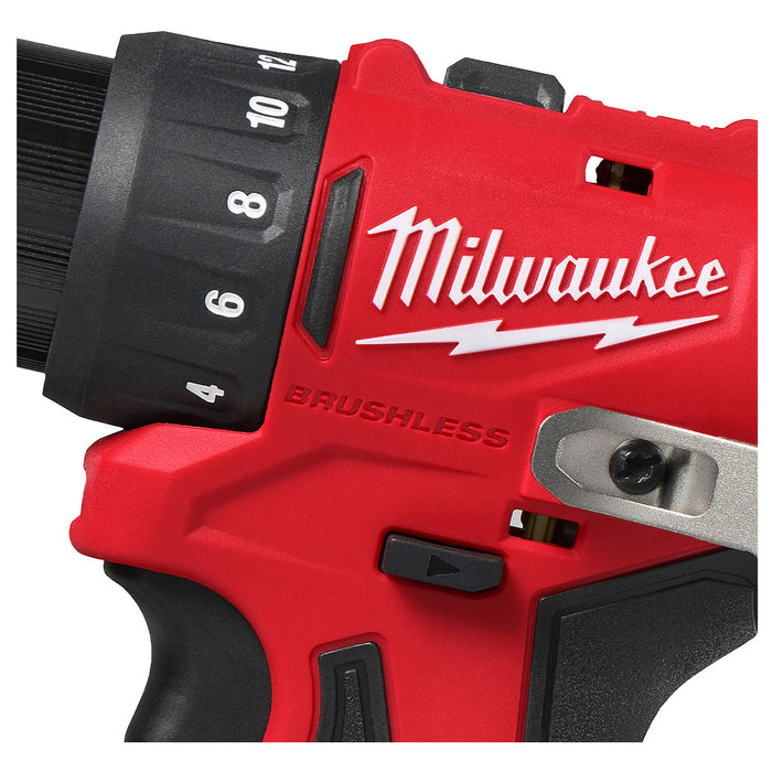 Máy khoan búa Milwaukee M12 BLPDRC dùng Pin 12V, đầu kẹp 10mm