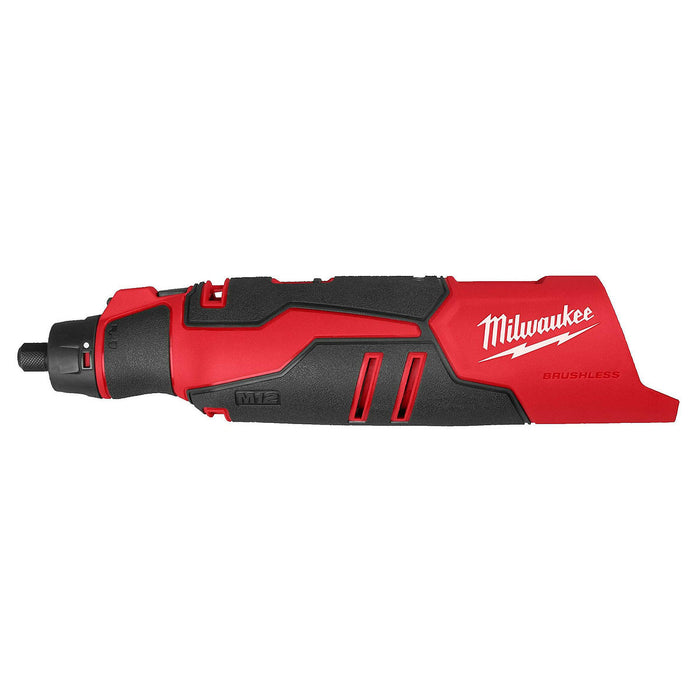 Máy mài khuôn Milwaukee M12 BLROT dùng Pin 12V, chấu bóp từ 0.8mm - 3.2mm