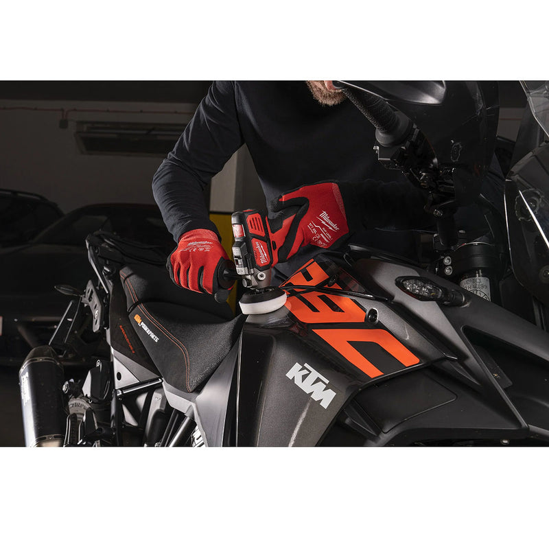 Máy đánh bóng Milwaukee M12 BPS dùng Pin 12V, đường kính đế 76mm