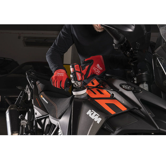 Máy đánh bóng Milwaukee M12 BPS dùng Pin 12V, đường kính đế 76mm