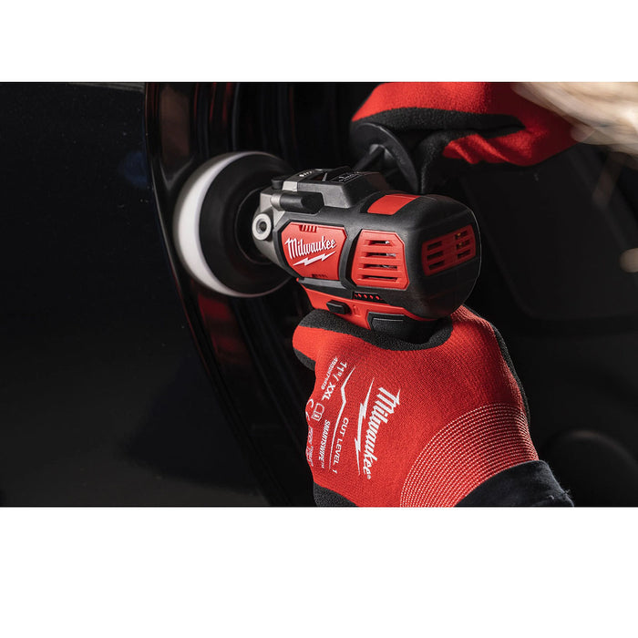 Máy đánh bóng Milwaukee M12 BPS dùng Pin 12V, đường kính đế 76mm