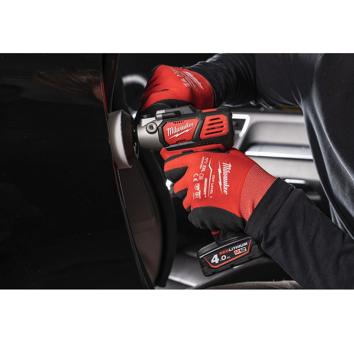 Máy đánh bóng Milwaukee M12 BPS dùng Pin 12V, đường kính đế 76mm