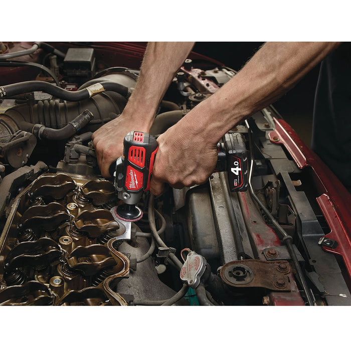 Máy đánh bóng Milwaukee M12 BPS dùng Pin 12V, đường kính đế 76mm