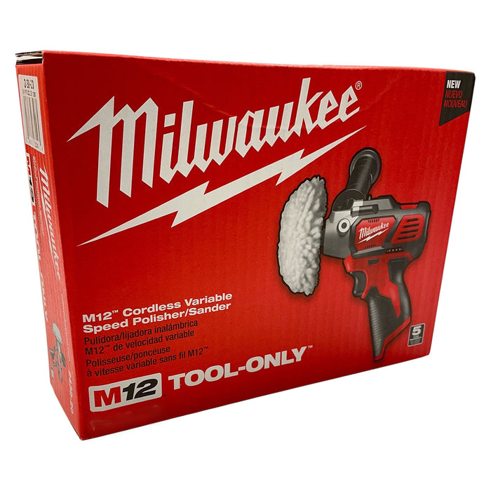Máy đánh bóng Milwaukee M12 BPS dùng Pin 12V, đường kính đế 76mm