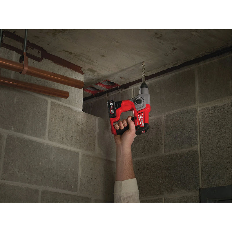 Máy khoan bê tông 2 chức năng Milwaukee M12 CH dùng Pin 12V, đuôi gài SDS-Plus