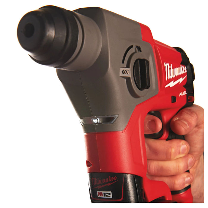 Máy khoan bê tông 2 chức năng Milwaukee M12 CH dùng Pin 12V, đuôi gài SDS-Plus