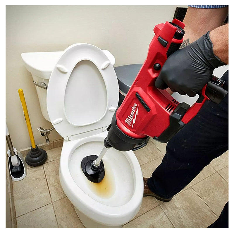 Máy thông tắc bằng hơi Milwaukee M12 DCAG dùng Pin 12V, áp suất đẩy 0 - 50psi