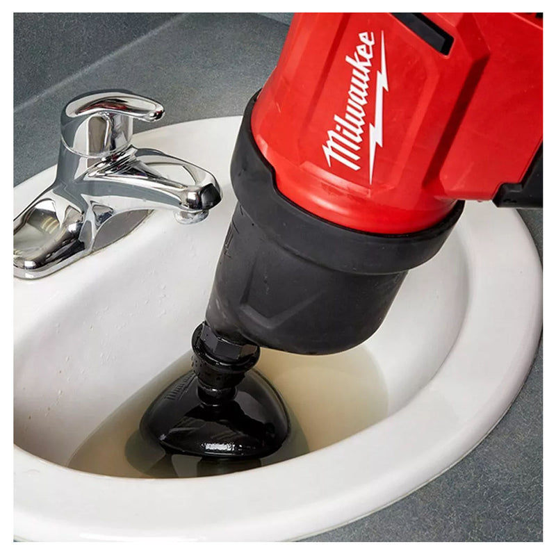 Máy thông tắc bằng hơi Milwaukee M12 DCAG dùng Pin 12V, áp suất đẩy 0 - 50psi