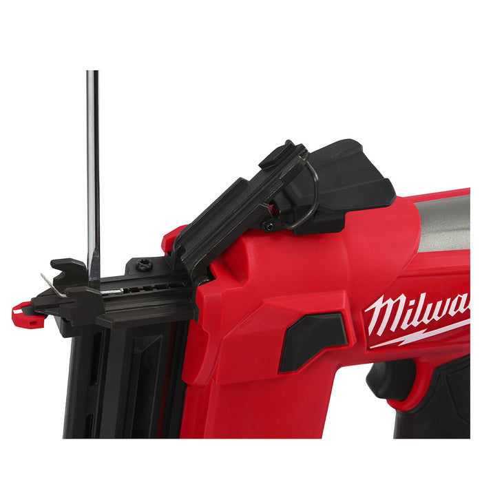 Máy bắn đinh chỉ trơn Milwaukee M12 FCN18GS dùng Pin 12V, kích thước đinh 15-38mm