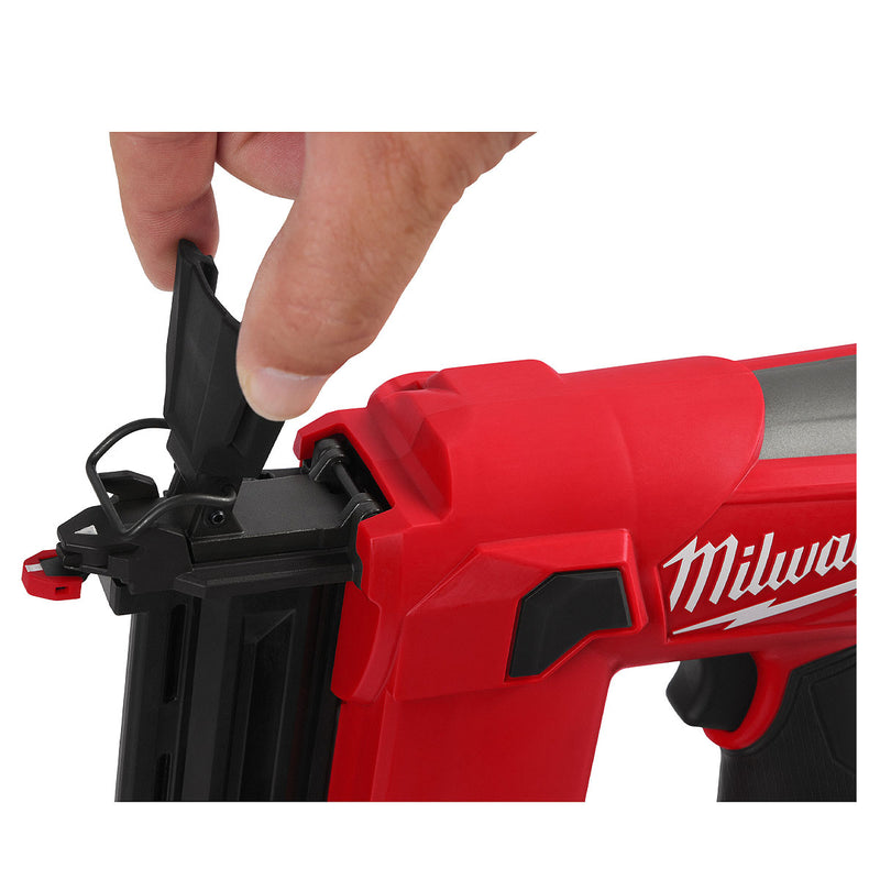 Máy bắn đinh chỉ trơn Milwaukee M12 FCN18GS dùng Pin 12V, kích thước đinh 15-38mm