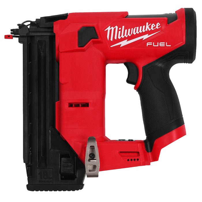 Máy bắn đinh chỉ trơn Milwaukee M12 FCN18GS dùng Pin 12V, kích thước đinh 15-38mm