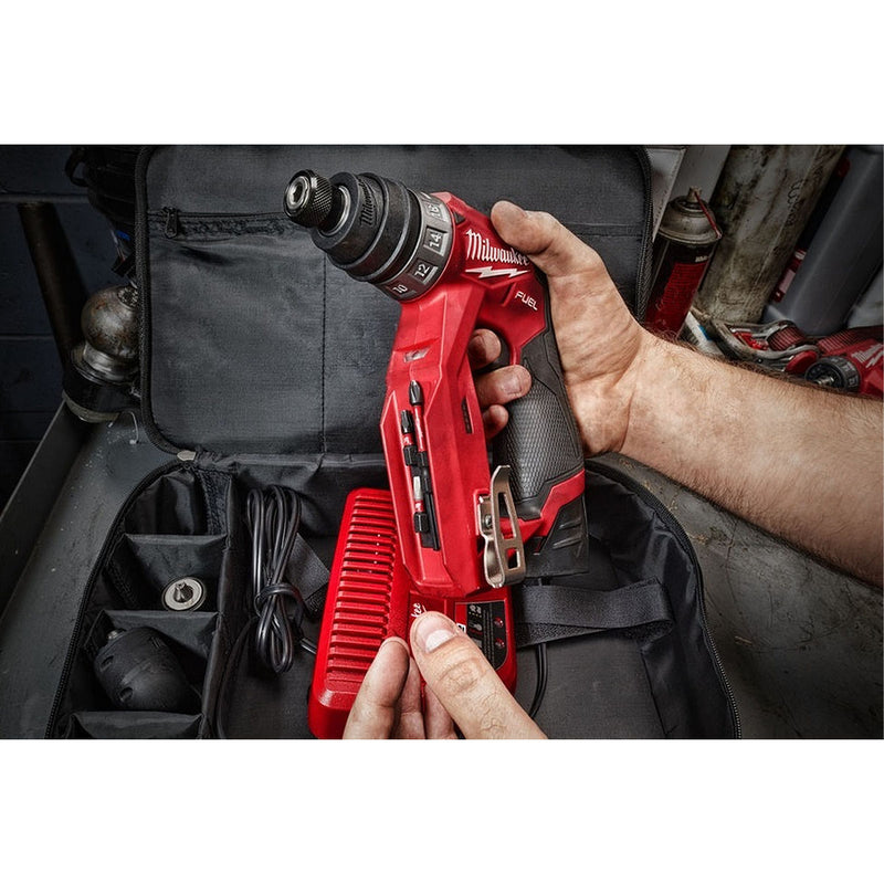 Máy khoan và vặn vít đa năng, đầu khoan tháo lắp nhanh Milwaukee M12 FDDXKIT dùng Pin 12V, đuôi gài 6.35mm (1/4 inch), đầu kẹp 10mm