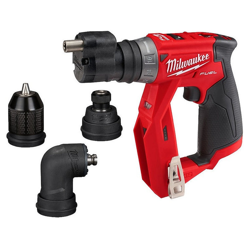 Máy khoan và vặn vít đa năng, đầu khoan tháo lắp nhanh Milwaukee M12 FDDXKIT dùng Pin 12V, đuôi gài 6.35mm (1/4 inch), đầu kẹp 10mm