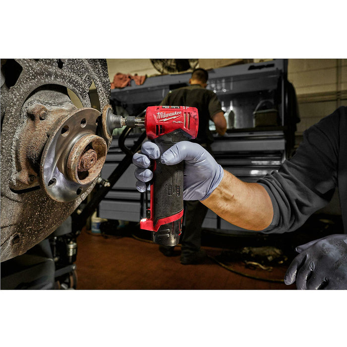 Máy mài khuôn góc Milwaukee M12 FDGA dùng Pin 12V, chấu bóp 6mm, 8mm công tắc bóp