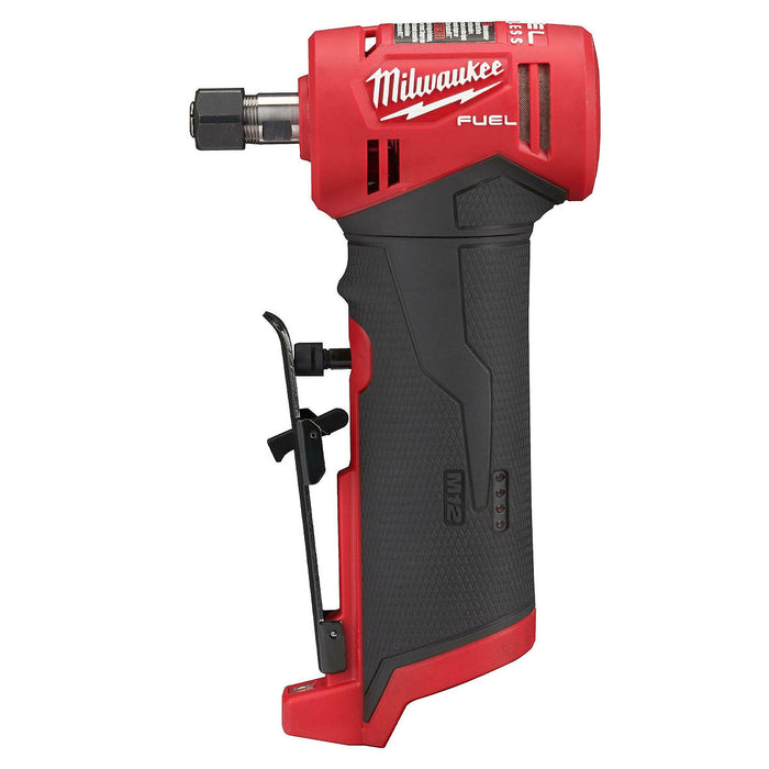 Máy mài khuôn góc Milwaukee M12 FDGA dùng Pin 12V, chấu bóp 6mm, 8mm công tắc bóp