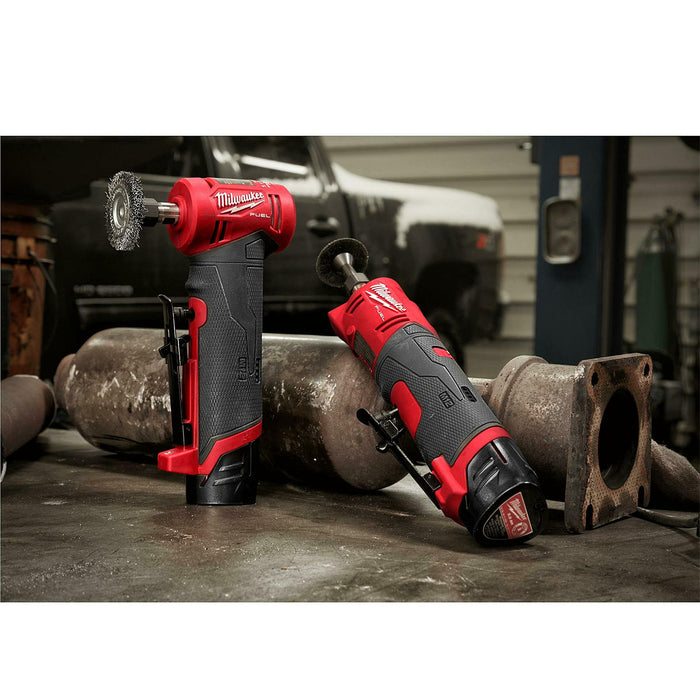 Máy mài khuôn Milwaukee M12 FDGS dùng Pin 12V, chấu bóp 6mm, 8mm công tắc bóp