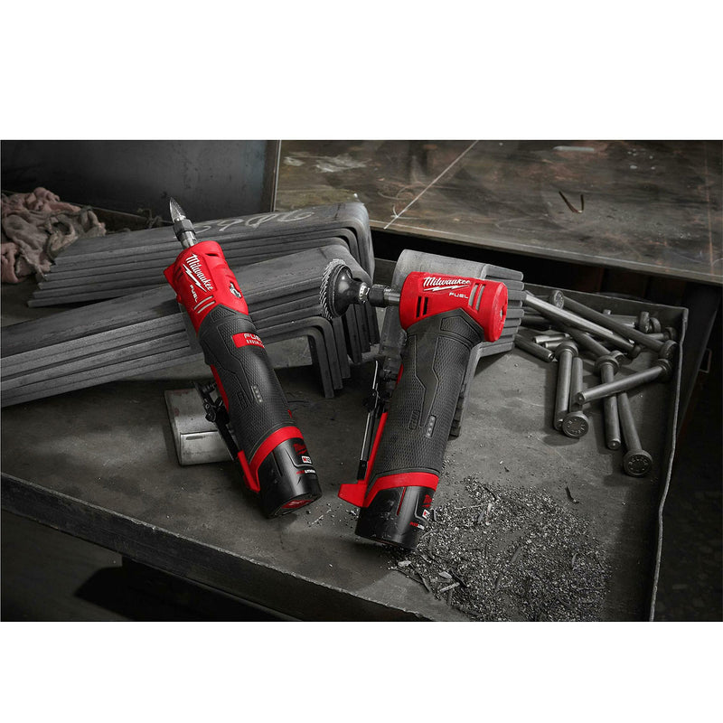Máy mài khuôn Milwaukee M12 FDGS dùng Pin 12V, chấu bóp 6mm, 8mm công tắc bóp