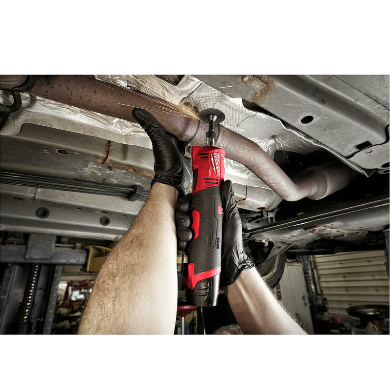 Máy mài khuôn Milwaukee M12 FDGS dùng Pin 12V, chấu bóp 6mm, 8mm công tắc bóp