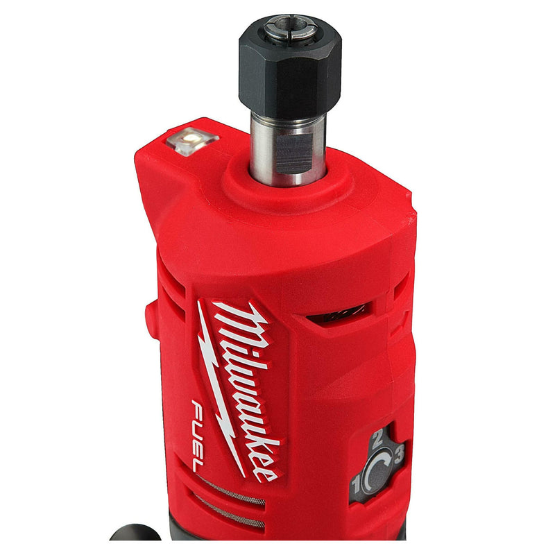 Máy mài khuôn Milwaukee M12 FDGS dùng Pin 12V, chấu bóp 6mm, 8mm công tắc bóp