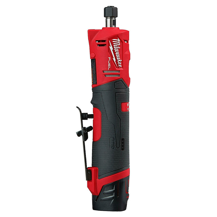Máy mài khuôn Milwaukee M12 FDGS dùng Pin 12V, chấu bóp 6mm, 8mm công tắc bóp