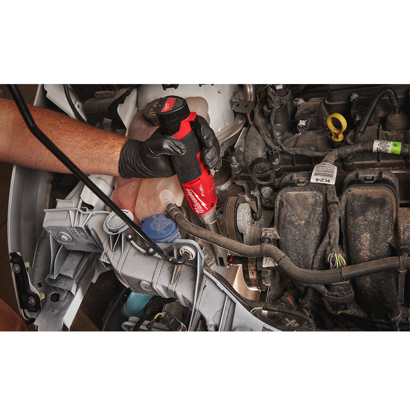 Máy siết bu lông góc Milwaukee M12 FIR38LR dùng Pin 12V, cốt 3/8 inch
