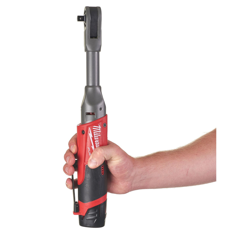 Máy siết bu lông góc Milwaukee M12 FIR38LR dùng Pin 12V, cốt 3/8 inch