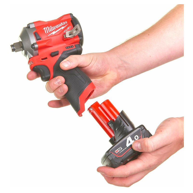 Máy siết bu lông Milwaukee M12 FIWF12 dùng Pin 12V, cốt 1/2 inch