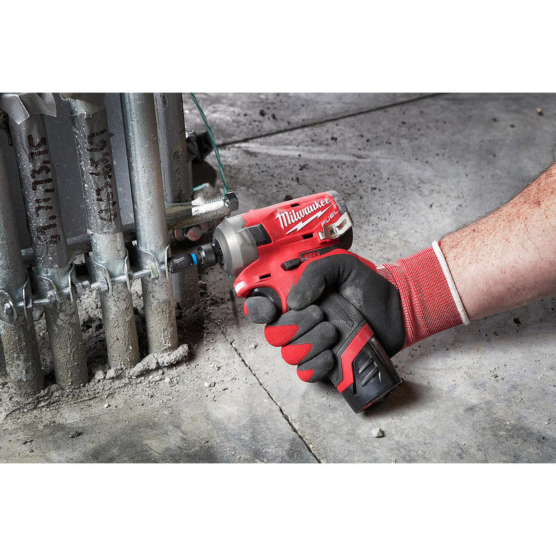 Máy vặn vít xung dầu Milwaukee M12 FQID dùng Pin 12V, đuôi lục giác 6.35mm (1/4 inch)