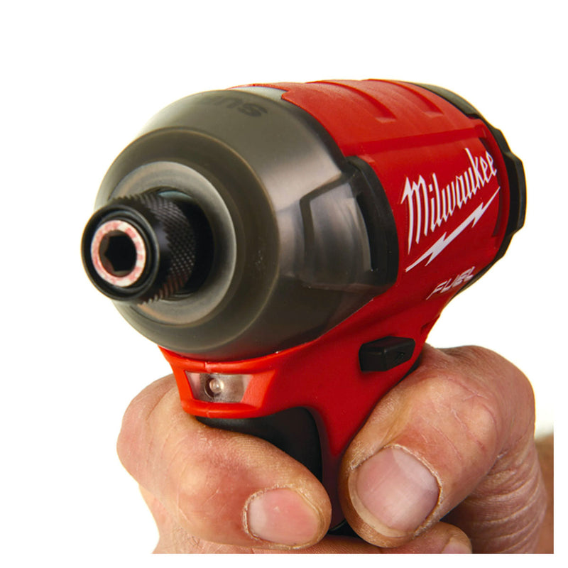 Máy vặn vít xung dầu Milwaukee M12 FQID dùng Pin 12V, đuôi lục giác 6.35mm (1/4 inch)
