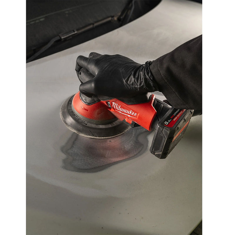 Máy chà nhám quỹ đạo tròn Milwaukee M12 FROS50 dùng Pin 12V, đường kính đế 150mm