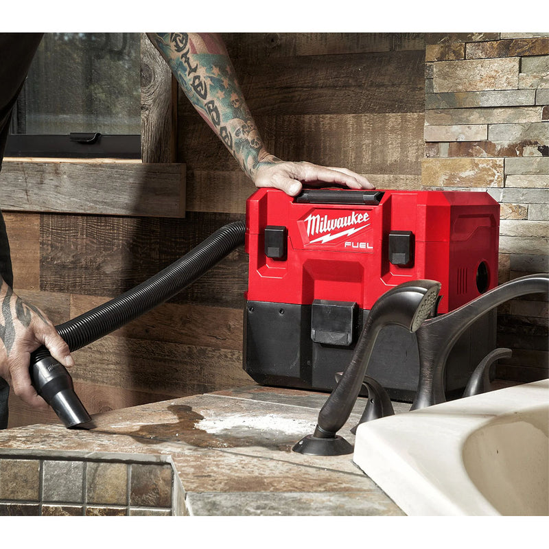 Máy hút bụi Milwaukee M12 FVCL dùng Pin 12V, dung tích 6.1L, bộ lọc HEPA ( Hút khô & ướt )