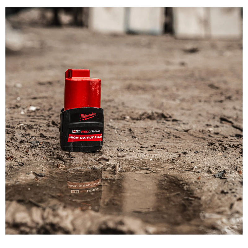 Pin 12V RedLithium, dòng High Output Milwaukee M12 HB2.5 dung lượng 2.5Ah
