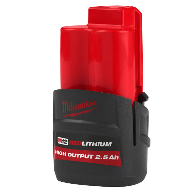 Pin 12V RedLithium, dòng High Output Milwaukee M12 HB2.5 dung lượng 2.5Ah