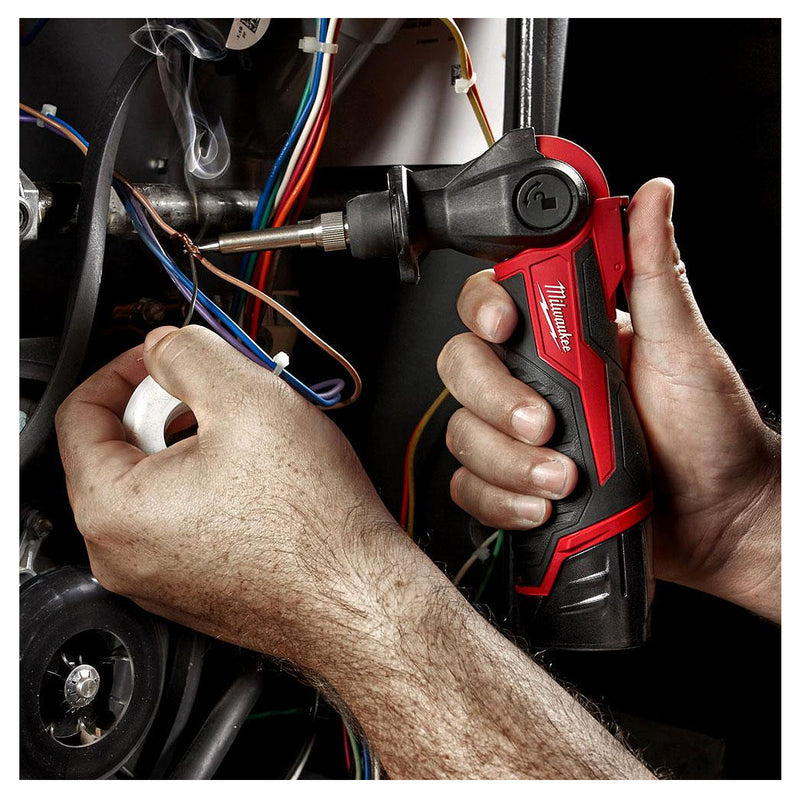 Máy hàn nhiệt Milwaukee M12 SI dùng Pin 12V, công suất 90W, nhiệt độ tối đa 400°C