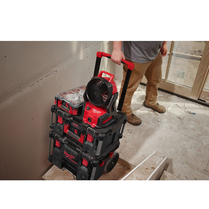 Quạt làm mát Milwaukee M18 AFG2 dùng Pin 18V hoặc điện AC/220V, đường kính cánh quạt 180mm