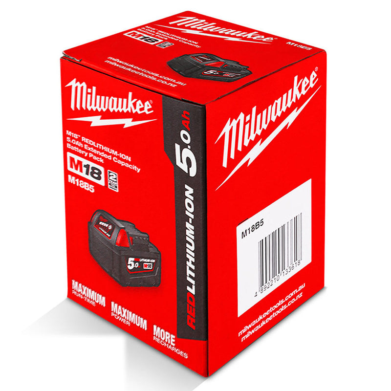 Pin 18V RedLithium Milwaukee M18 B5 dung lượng 5.0Ah
